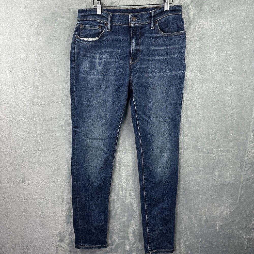 lucky brand 411‎ athletic taper jeans mens 31x32 Blue Stretch Denim